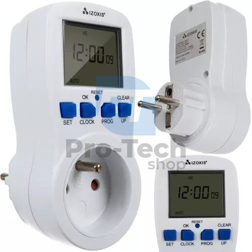 Digital on/off socket timer IZOXIS 19923 74101