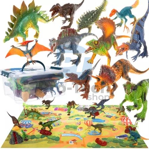 DinoPark Collection: figurines and play mat by Kruzzel 74108