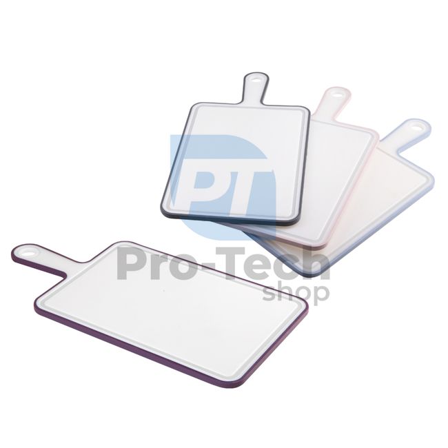 Plastic cutting board 40x21cm with non-slip handle 53833