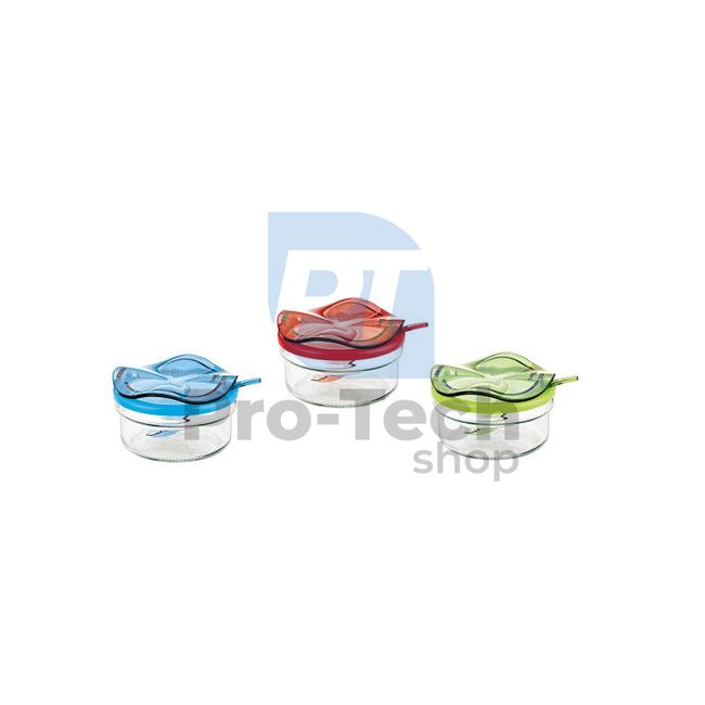 Glass food container 400ml with spoon 53100