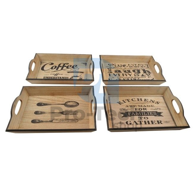 Wooden serving tray 52837