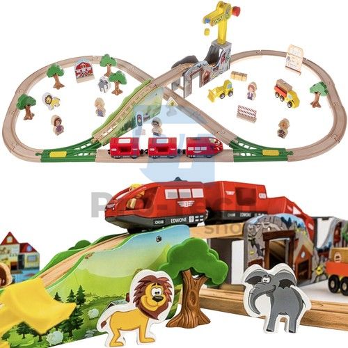 Wooden railway - set Kruzzel 22495 75763