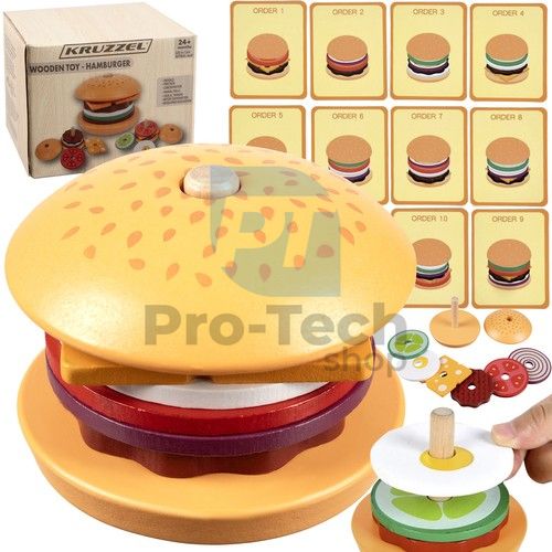 Wooden burger Kruzzel 75775