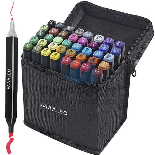 Double-sided markers - set of 40 + bag 75786