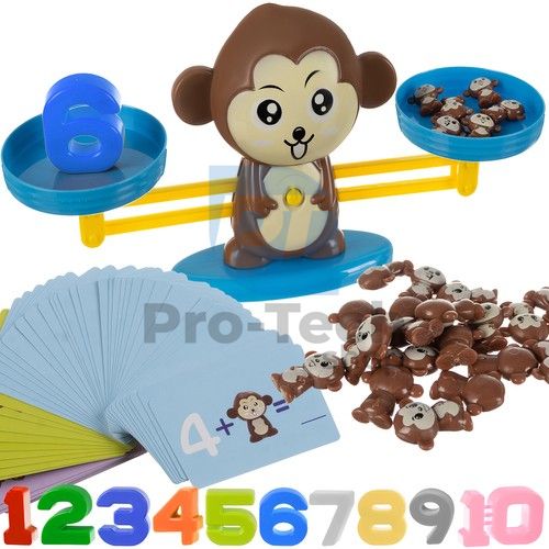 Educational game Monkey scale with numbers Kruzzel 16947 74201