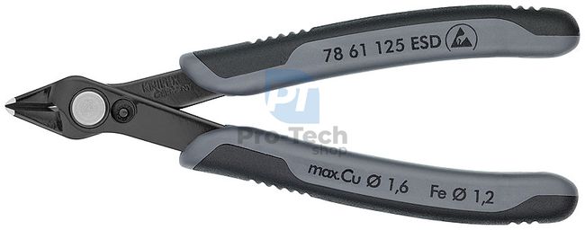 Electronic Super Knips® ESD pliers blackened 125mm KNIPEX 13472