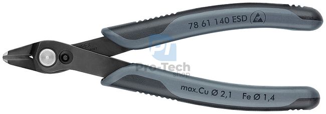 Electronic Super Knips® XL blackened ESD pliers 140mm KNIPEX 13474