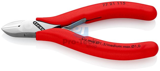 Electronics side drill pliers 115mm KNIPEX 13464