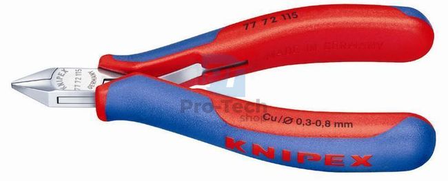 Electronics side nippers 115 mm with a narrow tip KNIPEX 08302