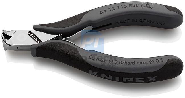 Electronics training pliers frontal 115mm ESD KNIPEX 13456