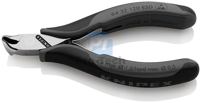 Electronics training pliers frontal 120mm ESD KNIPEX 13457