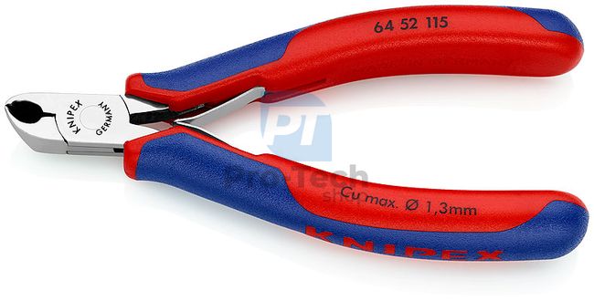 Electronics side cutters frontal 115 mm with multi-component handles type 2 KNIPEX 08132