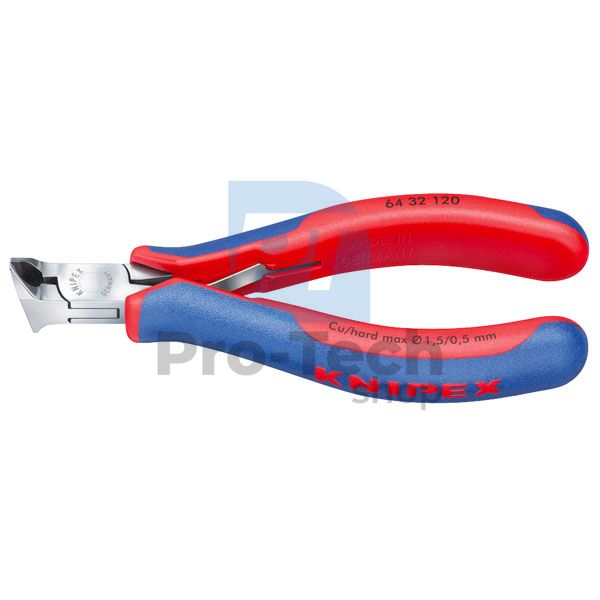 Electronics side cutters frontal with multi-component handles 120 mm KNIPEX 08130