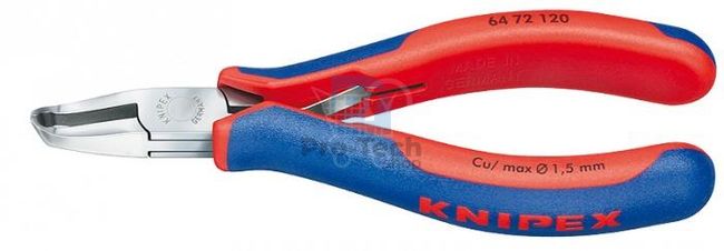 Electronics side cutters frontal with multi-component handles 120 mm KNIPEX 08134