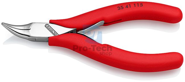 Electronics pliers 115mm with curved jaws KNIPEX 13286