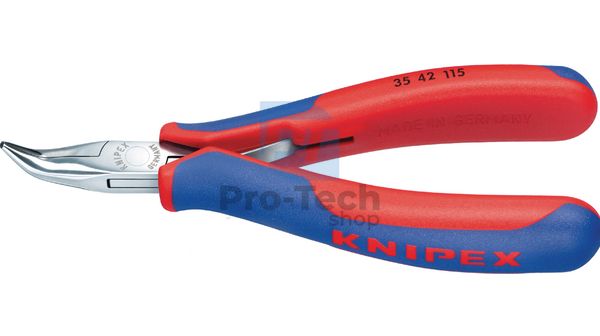 Electronics pliers 115 mm with curved jaws KNIPEX 07902