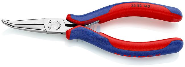 Electronics pliers 145 mm with curved jaws KNIPEX 07908