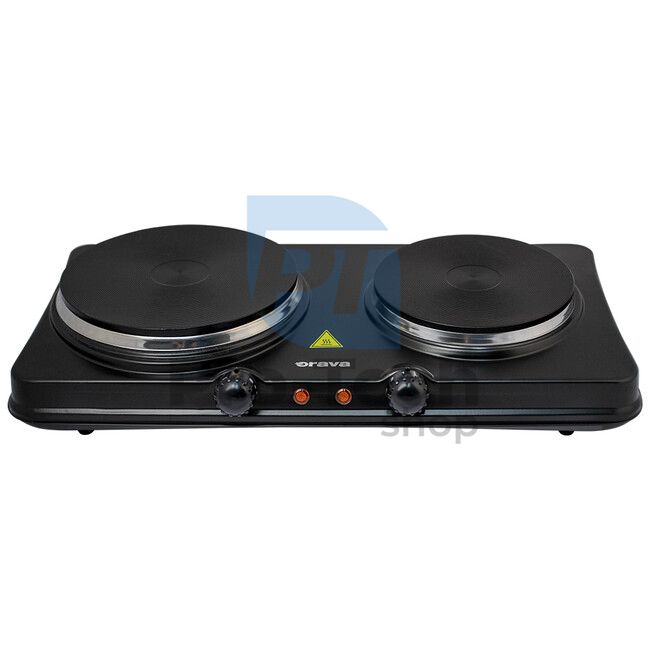 Electric cooker with two heating plates Orava, black 73603