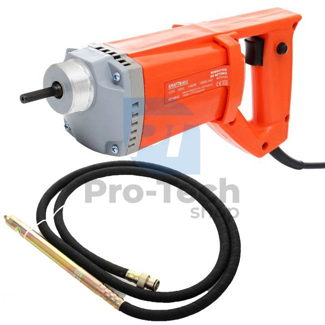 Electric concrete vibrator 1400W with hose 10471