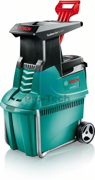 Electric garden shredder 2500W Bosch AXT 25 TC with collection basket 10382