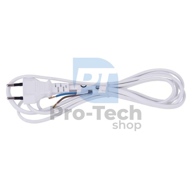 PVC flexo cord 2×0,5mm2, 2m, white 70493