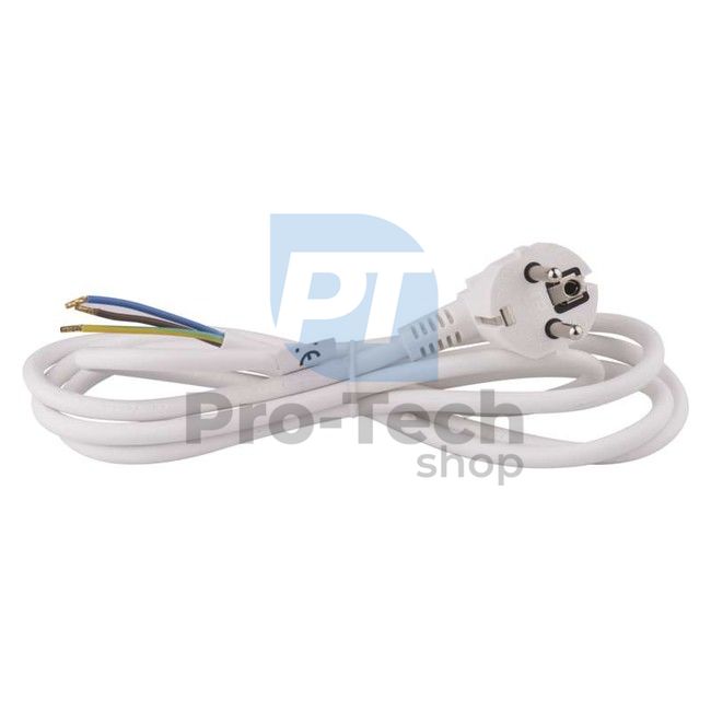 PVC flexo cord 3×0,75mm2, 2m, white 70479