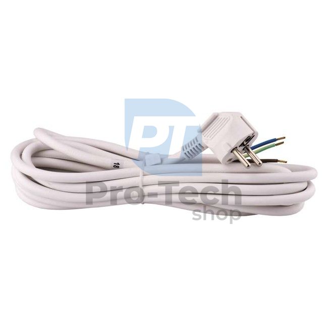 PVC flexo cord 3×1,5mm2, 5m, white 70601