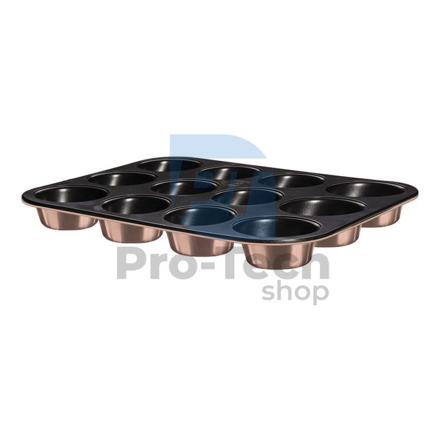 Muffin tin 12pcs with titanium surface ROSE GOLD 19498