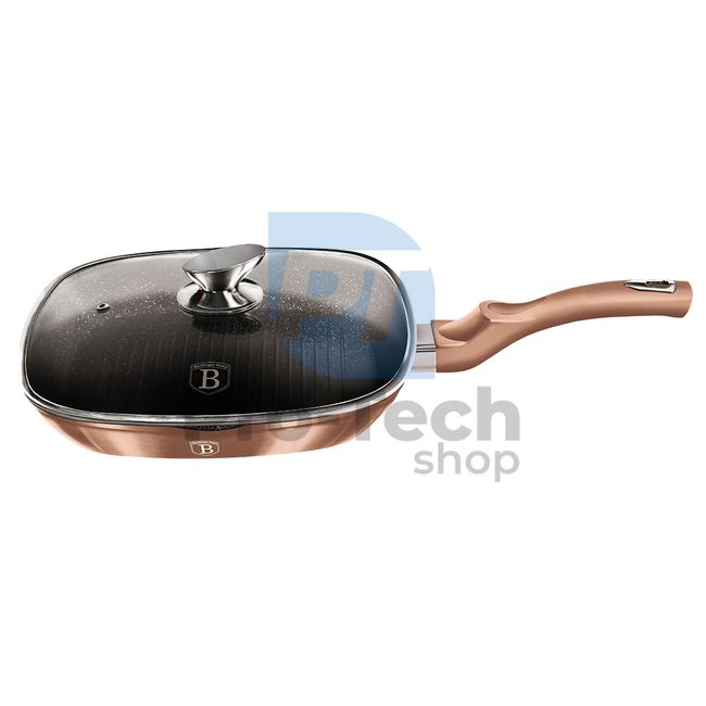 Grill pan with marble surface and lid 28cm METALLIC LINE ROSE GOLD EDITION 19434