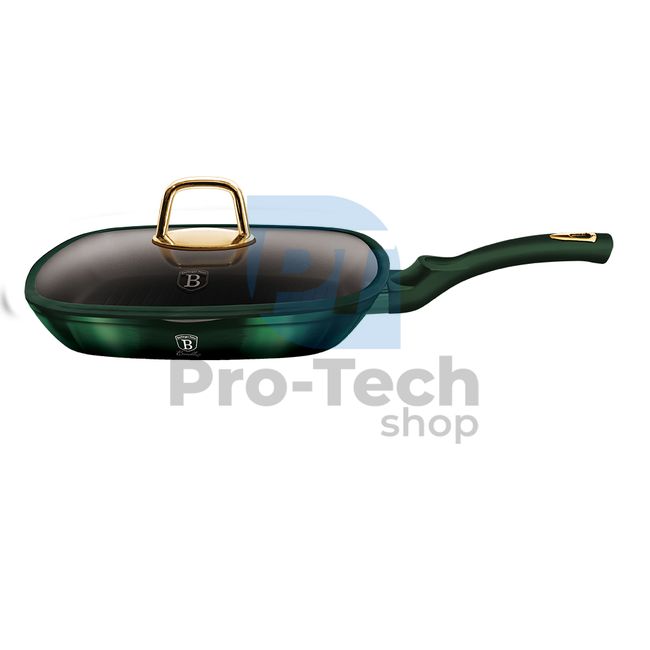 Grill pan with titanium surface and lid 28cm EMERALD COLLECTION 20126