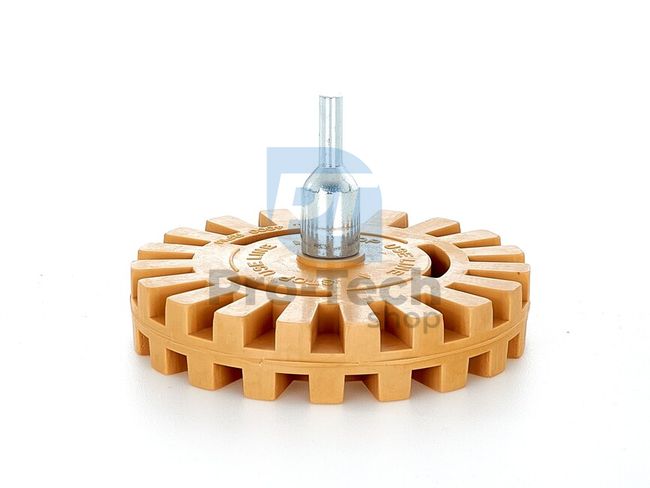 Rubber wheel for removing adhesive residues with adapter 14562