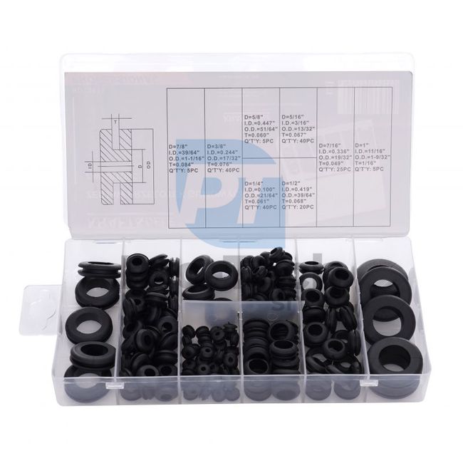 Rubber grommets 180pcs 16534