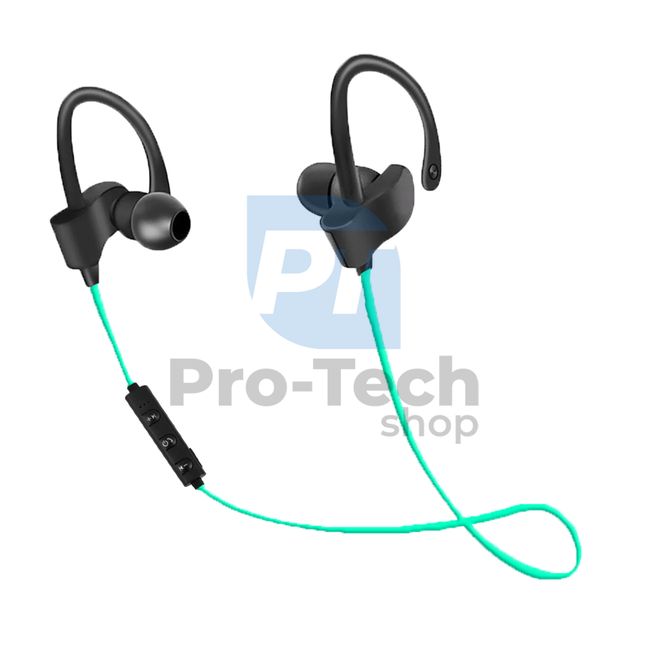 Bluetooth handsfree, sports, black-green 72806