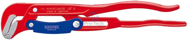 Pipe Wrench with S-shaped Jaws and Quick Adjustment Button 420 mm KNIPEX 08378