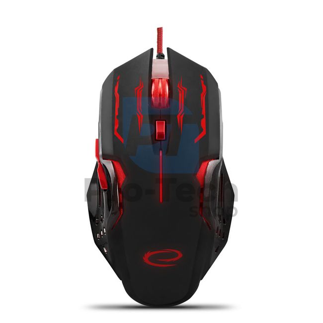 USB gaming mouse with LED backlight 6D APACHE, red 72705