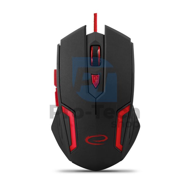 USB gaming mouse with LED backlight 6D FIGHTER, red 72695