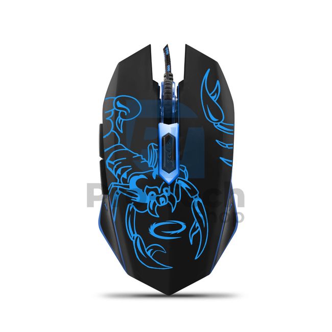 USB gaming mouse with LED backlight 6D SCORPIO, blue 72692