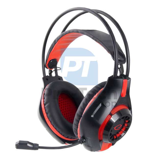 Gaming headset with microphone DEATHSTRIKE, red 72672