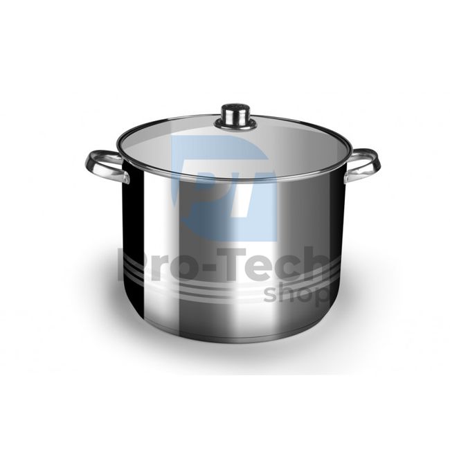 Deep stainless steel pot 16l 30cm 53445