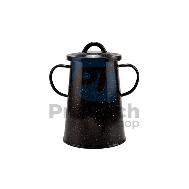 Butter pot with enamel surface 2L 12cm black 54248