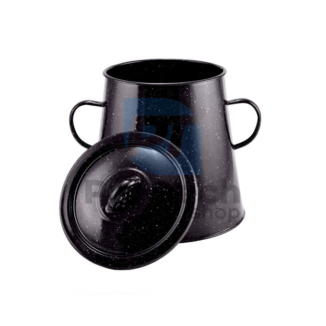 Butter pot with enamel surface 5l 17cm black 54207