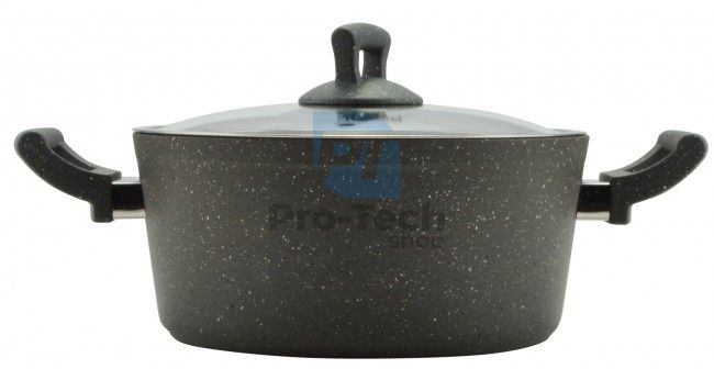 Pot with marble surface 3L 22cm Grey 50890