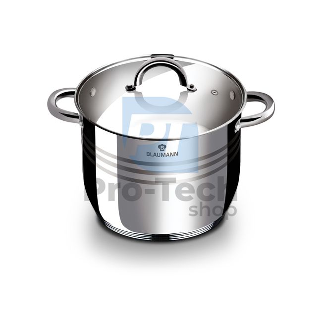 Stainless steel pot with lid 22cm GOURMET LINE 21087