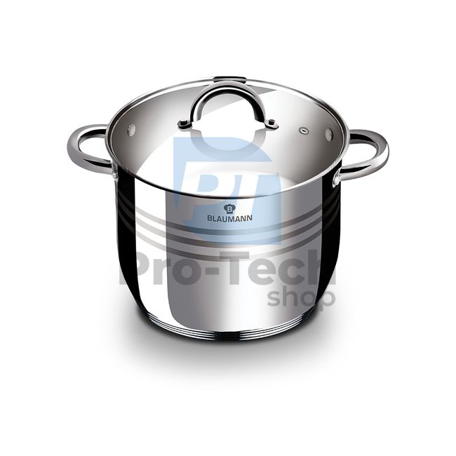 Stainless steel pot with lid 24cm GOURMET LINE 21088