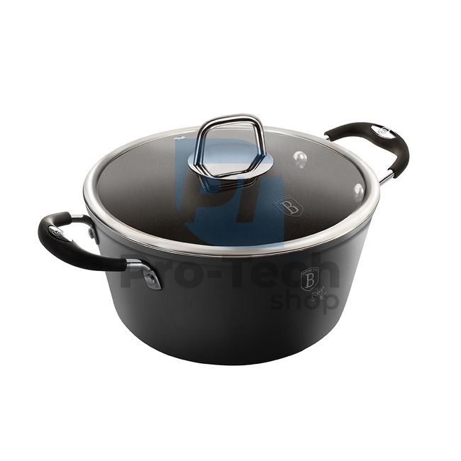 Pot with titanium surface and lid 20cm BLACK PROFESSIONAL LINE OVEN SAFE 20607