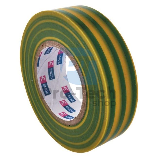 Insulating tape PVC 19mm / 20m green-yellow, 1pc 71009