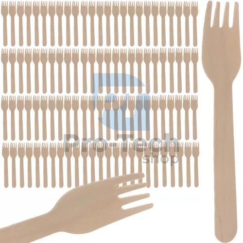 Disposable wooden forks - 100 pcs Ruhhy 20697 74382