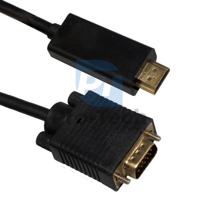 HDMI - VGA D-SUB cable with signal converter 1m 72358