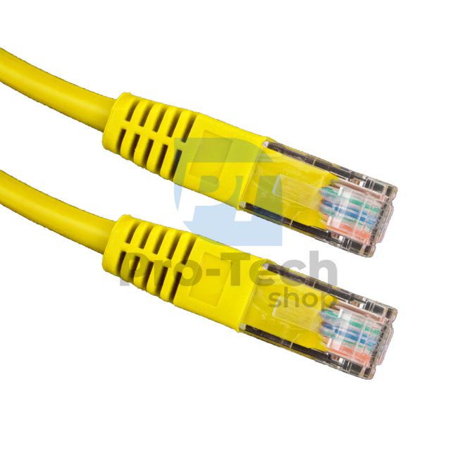 UTP cable Cat. 5E Patchcord RJ45, 0,25m, yellow 72435