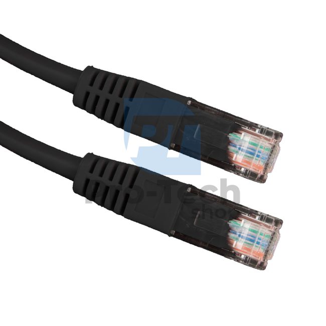 UTP cable Cat. 5E Patchcord RJ45, 5m, black 72463